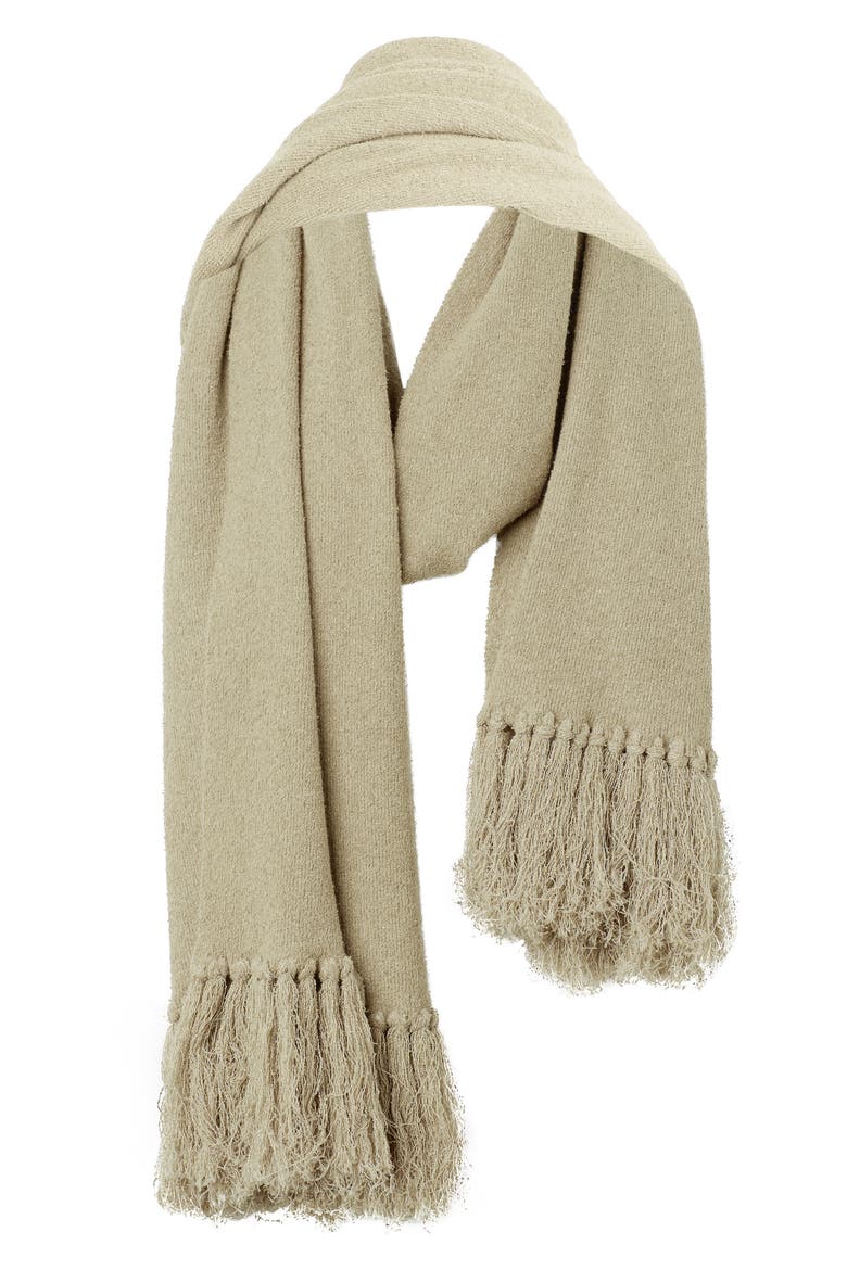 The Fringe Lightweight Scarf, Alternate, color, OATMEAL