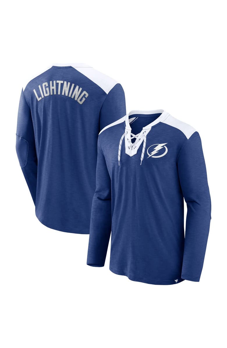 FANATICS Men's Fanatics Blue Tampa Bay Lightning Iconic Exclusive Long Sleeve T-Shirt, Alternate, color, Blue