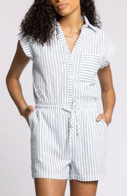 Thread & Supply Marina Stripe Cotton Romper