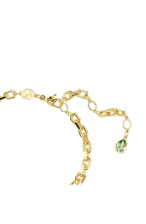 Swarovski Idyllia Mixed Cuts Flower Multicolored Gold-tone Plated Bracelet
