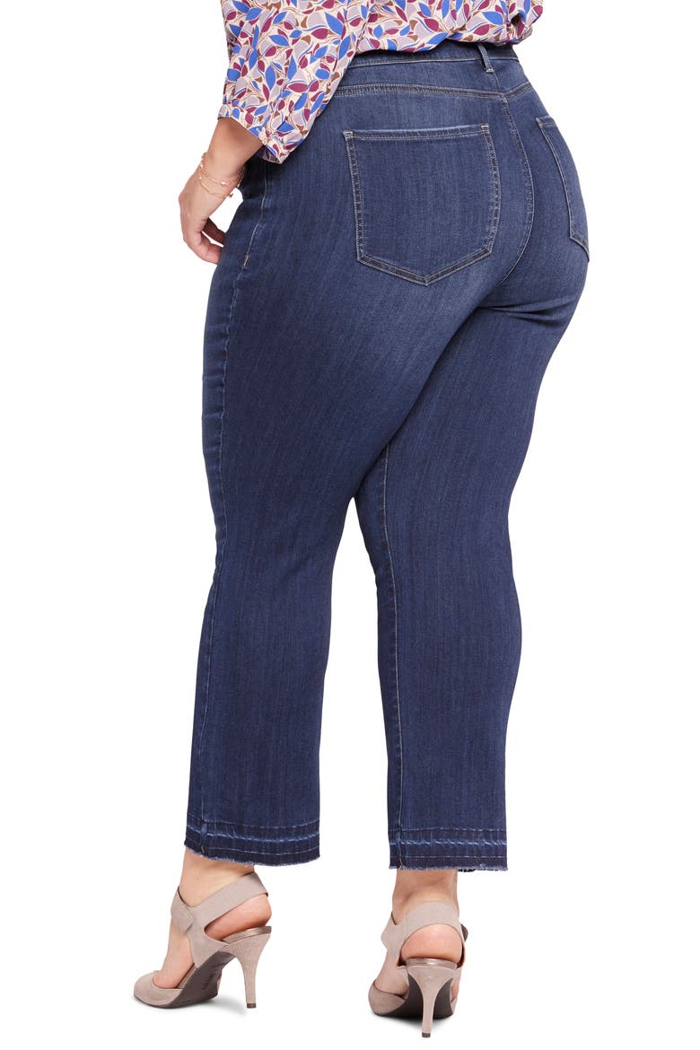 Marilyn High Waist Release Hem Ankle Straight Leg Jeans, Alternate, color, WONDERLAND