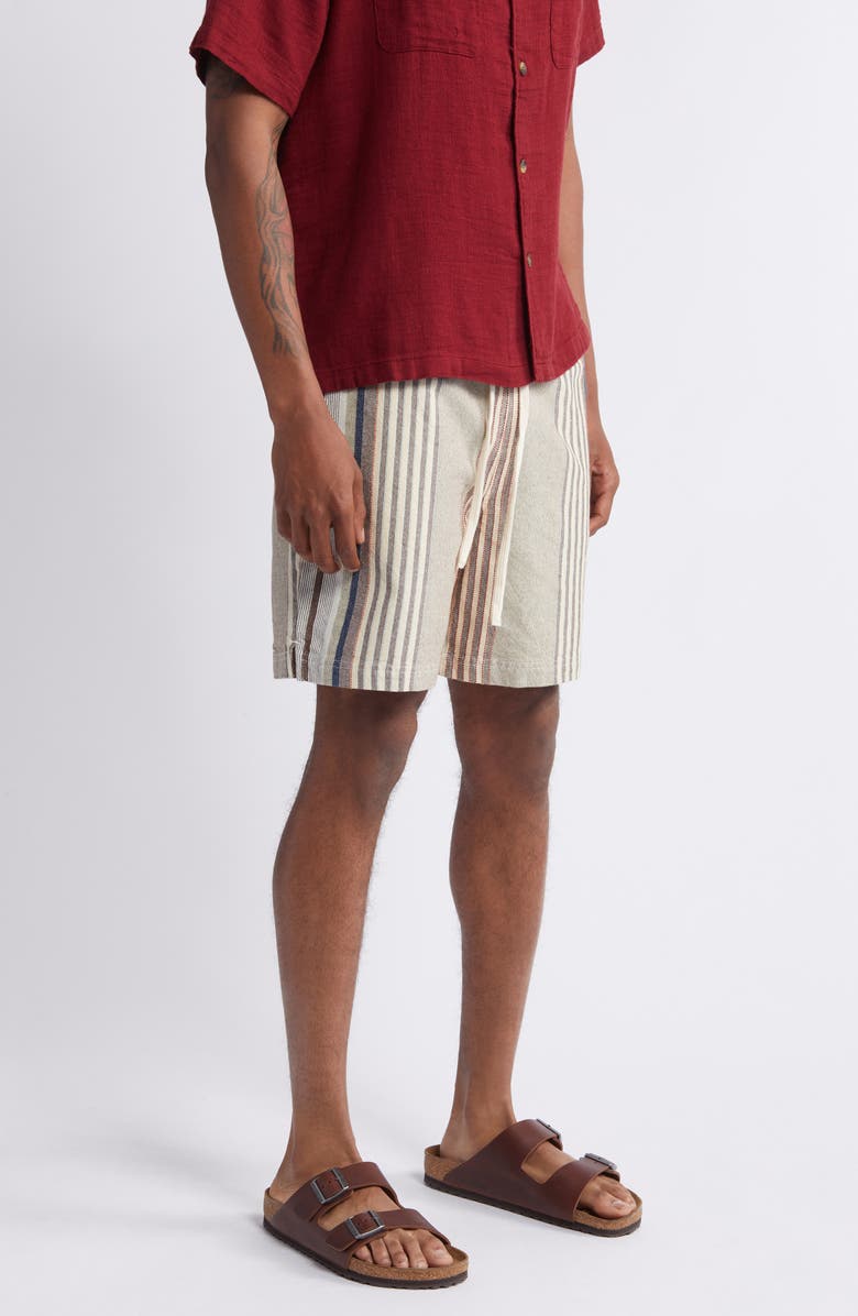 BDG Urban Outfitters Stripe Drawstring Waist Cotton Shorts, Alternate, color, 