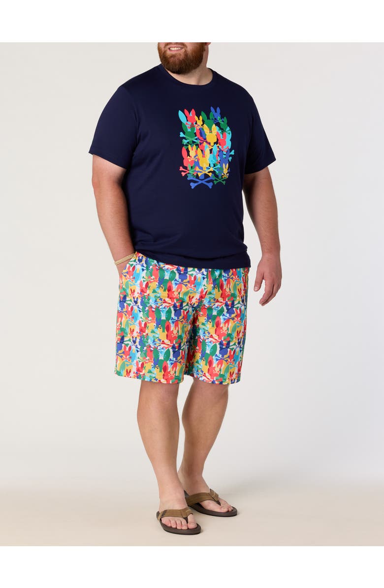 Psycho Bunny Big & Tall Tanner Graphic Tee, Alternate, color, Navy