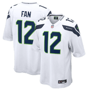Nike Men's Nike 12s White Seattle Seahawks Game Jersey