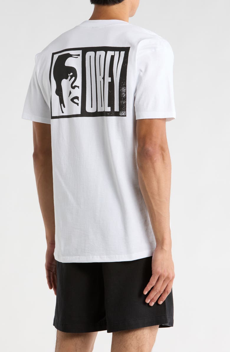 Obey Half Icon Graphic T-Shirt, Alternate, color, White