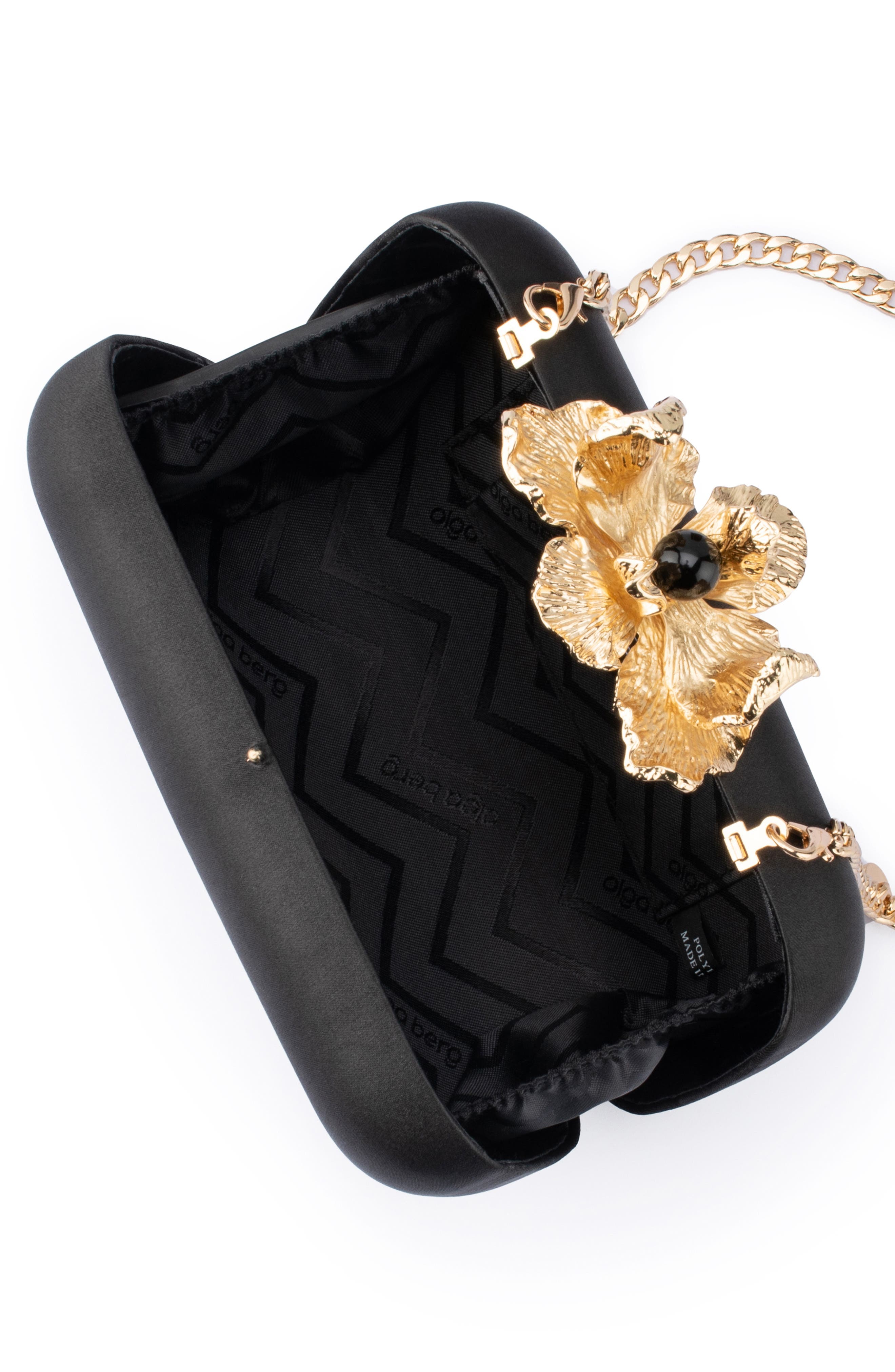 Olga Berg Adele Orchid Lock Frame Clutch, Alternate, color, 