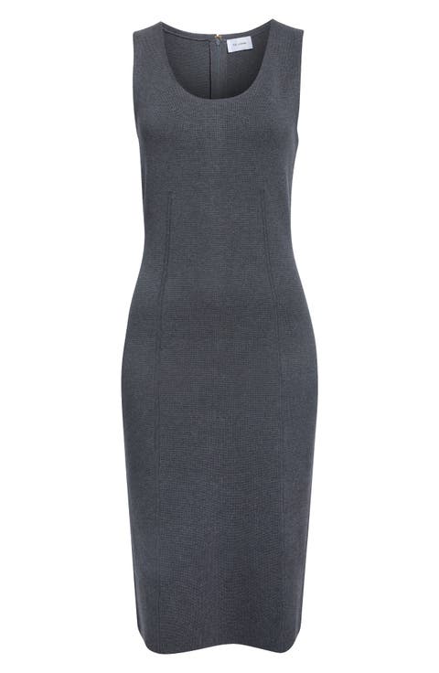 Santa Roma Scoop Neck Knit Dress