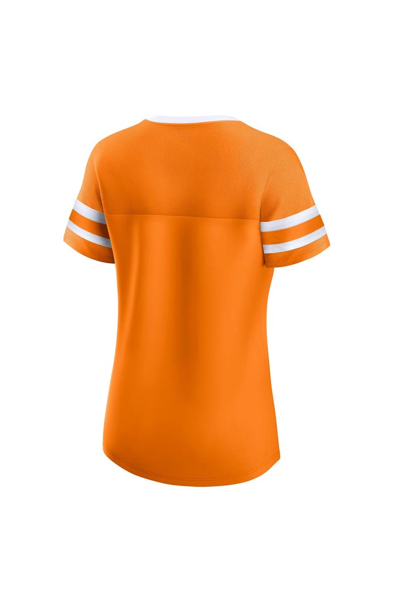 FANATICS Women's Fanatics Tennessee Orange Tennessee Volunteers Iconic Athena Lace-Up T-Shirt, Alternate, color, Tennessee Orange