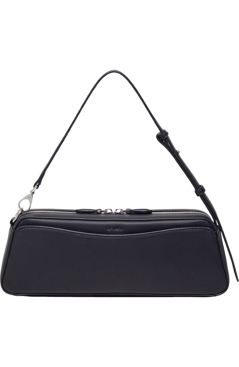 Oryany Mini Canna Leather Shoulder Bag, Main, color, Black