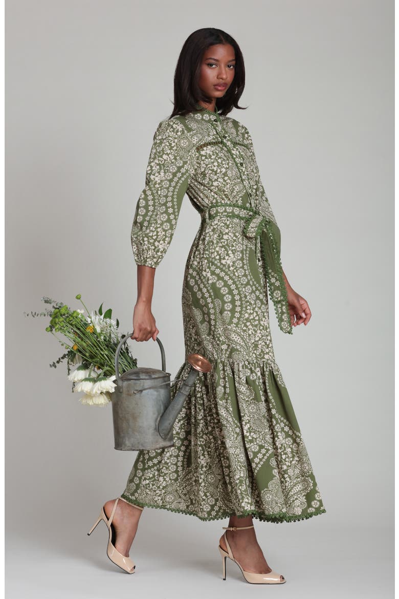cotton floral maxi dress Light Blue - Short Sleeve Dresses The bold blue floral print and softly structured silhouette create a look that feels both relaxed and refined Sleeveless Square Neck Cotton Maxi