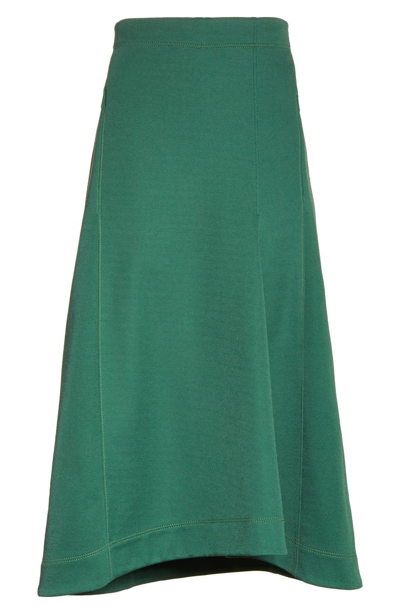 Tibi Sculpted Stretch Twill Midi Skirt, Alternate, color,