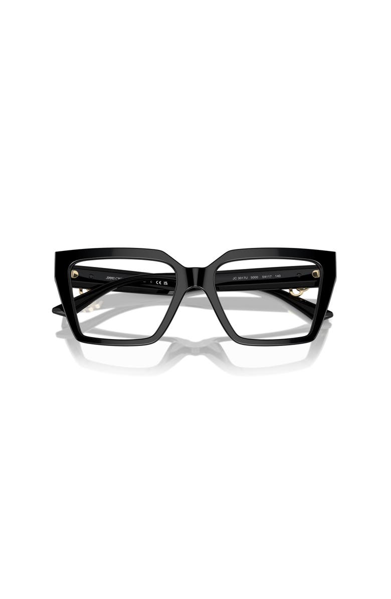 Jimmy Choo 52mm Cat Eye optical glasses, Alternate, color, Black