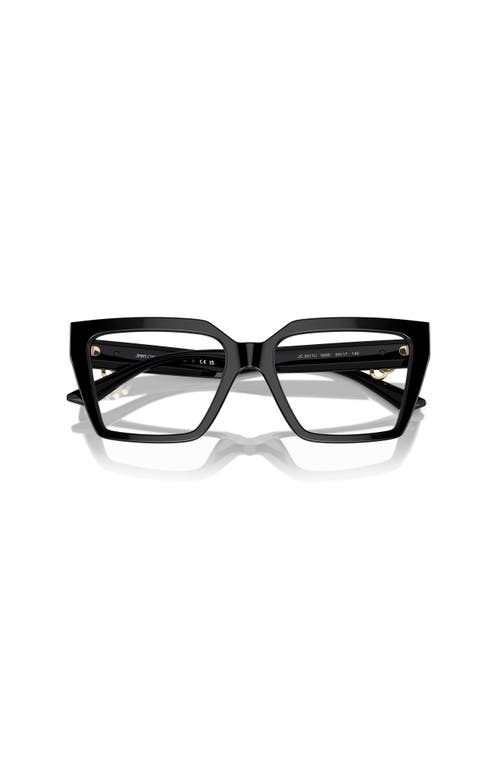 Jimmy Choo 52mm Cat Eye Optical Glasses In Black