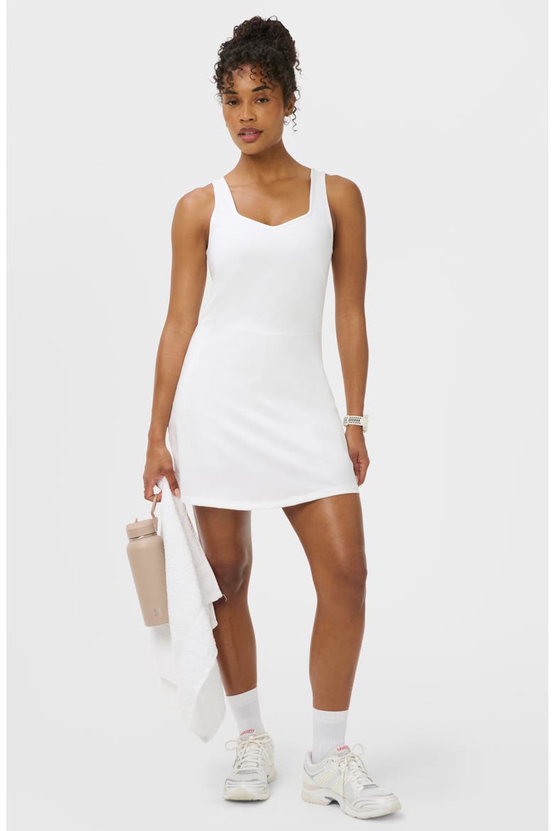 Sweetheart Tennis Dress, Alternate, color, WHITE