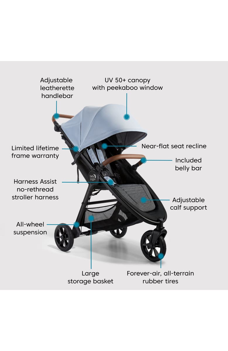 Baby Jogger city mini<sup>®</sup> GT2 Stroller, Alternate, color, Slate Fog