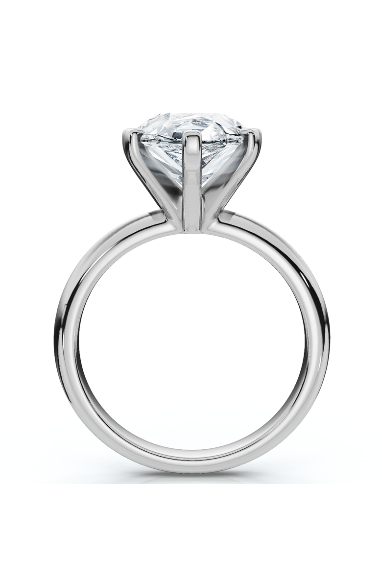 Bliss Diamond Certified 3Ct Pear Shape Solitaire Diamond Engagement Ring 6-Prong Lab Grown, Alternate, color, 14K White Gold