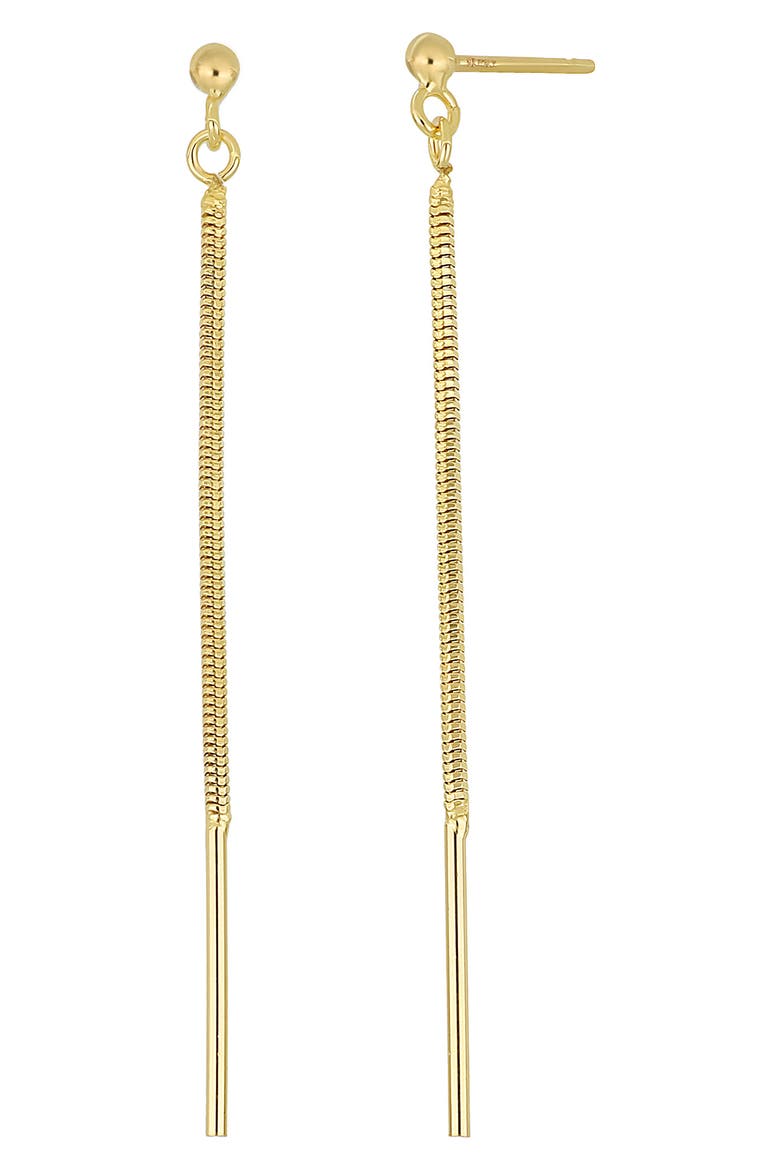 14K Gold Chain Drop Earrings, Main, color, 14K YELLOW GOLD