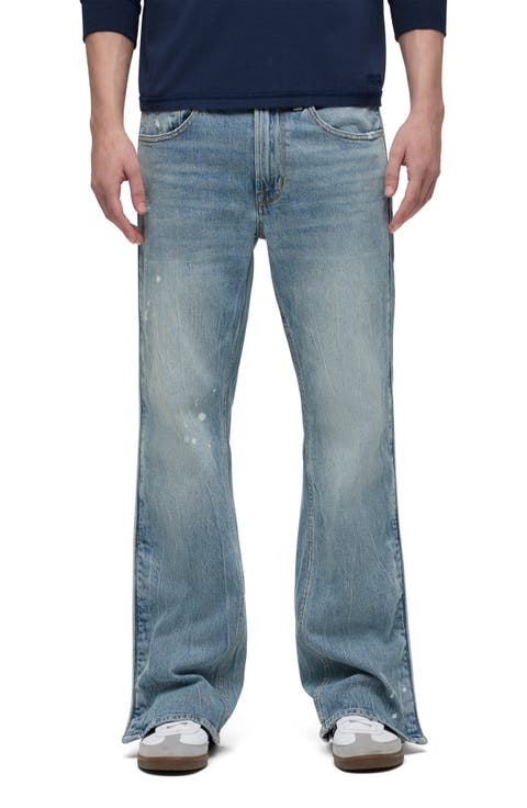 Walker Track Distressed Flared Jeans (Sequoia)