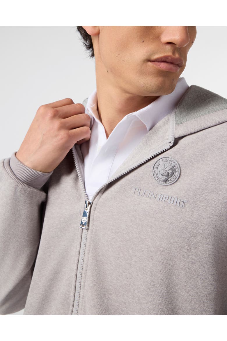 Sponge Hoodie Sweatjacket Men, Alternate, color, lightgrey