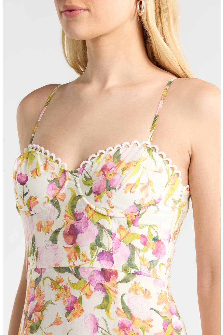 Lianna Tiered Maxi Sundress, Alternate, color, PINK MULTI FLORAL