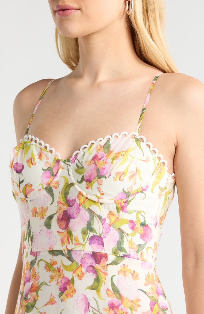 ASTR the Label Lianna Tiered Maxi Sundress, Alternate, color, Pink Multi Floral