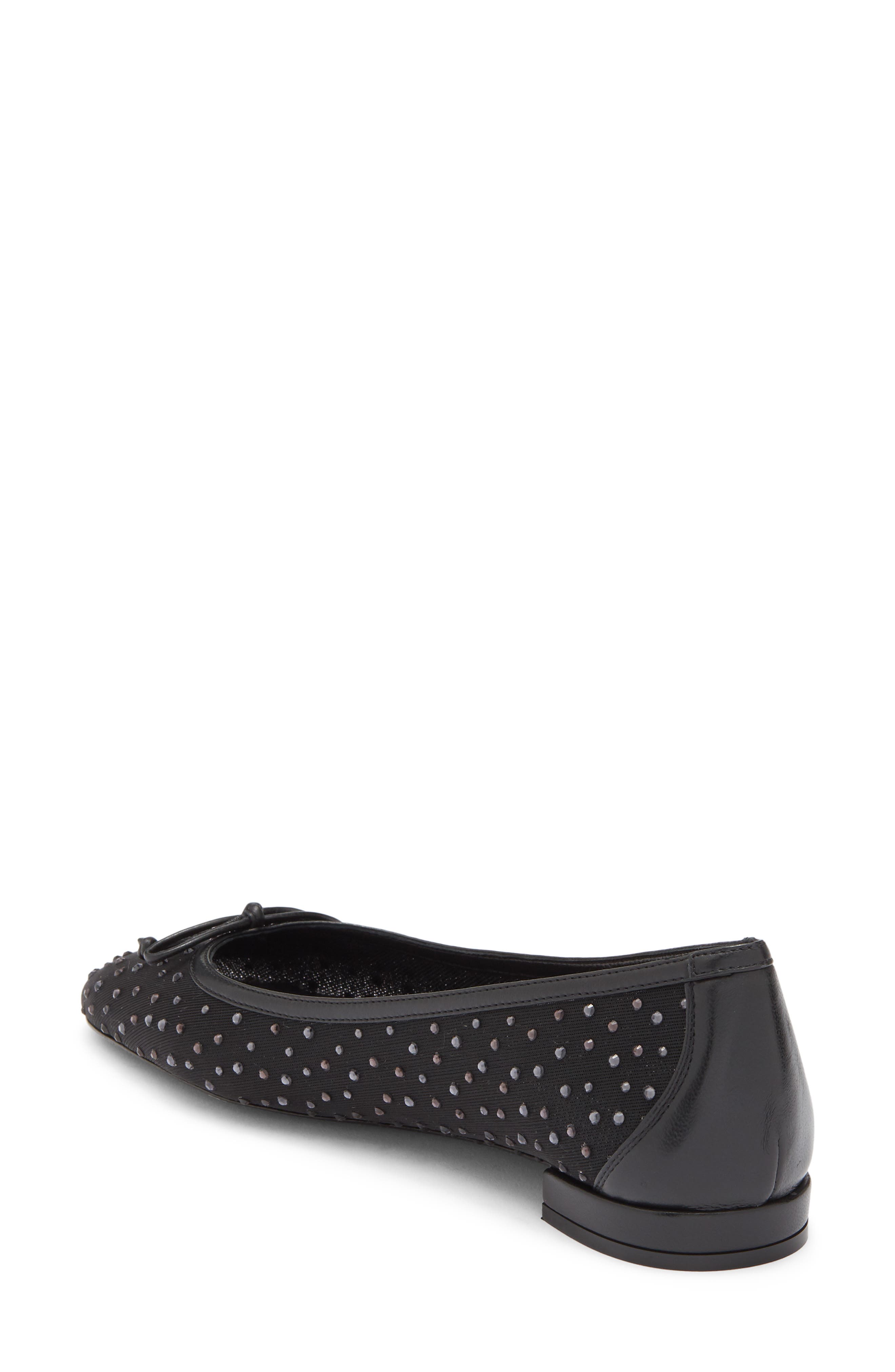 Stuart Weitzman Arabella Ballet Flat, Alternate, color, Black