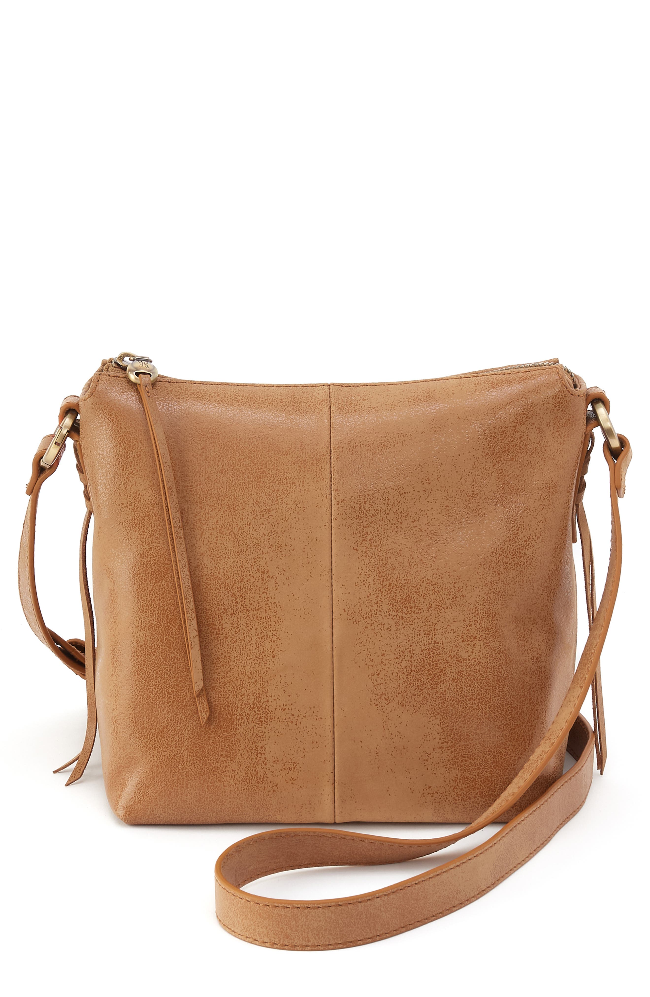 HOBO Expedition Leather Crossbody Bag, Main, color, Whiskey