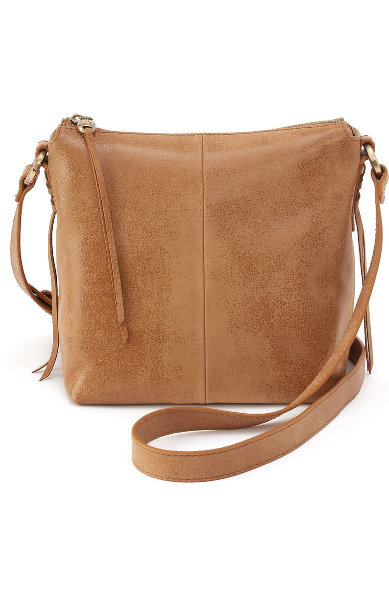 HOBO Expedition Leather Crossbody Bag, Main, color, Whiskey