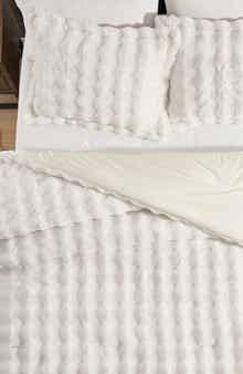 Bubble Faux Fur 3-Piece Comforter Set