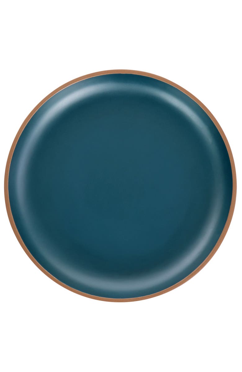 Gibson Home Rockabye 12 Piece Melamine Dinnerware Set, Alternate, color, Blue