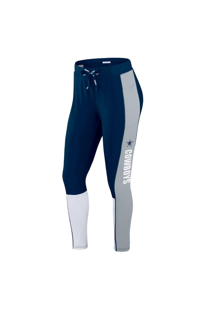 Women's WEAR by Erin Andrews Navy Dallas Cowboys Color-Block Leggings, Alternate, color, Navy