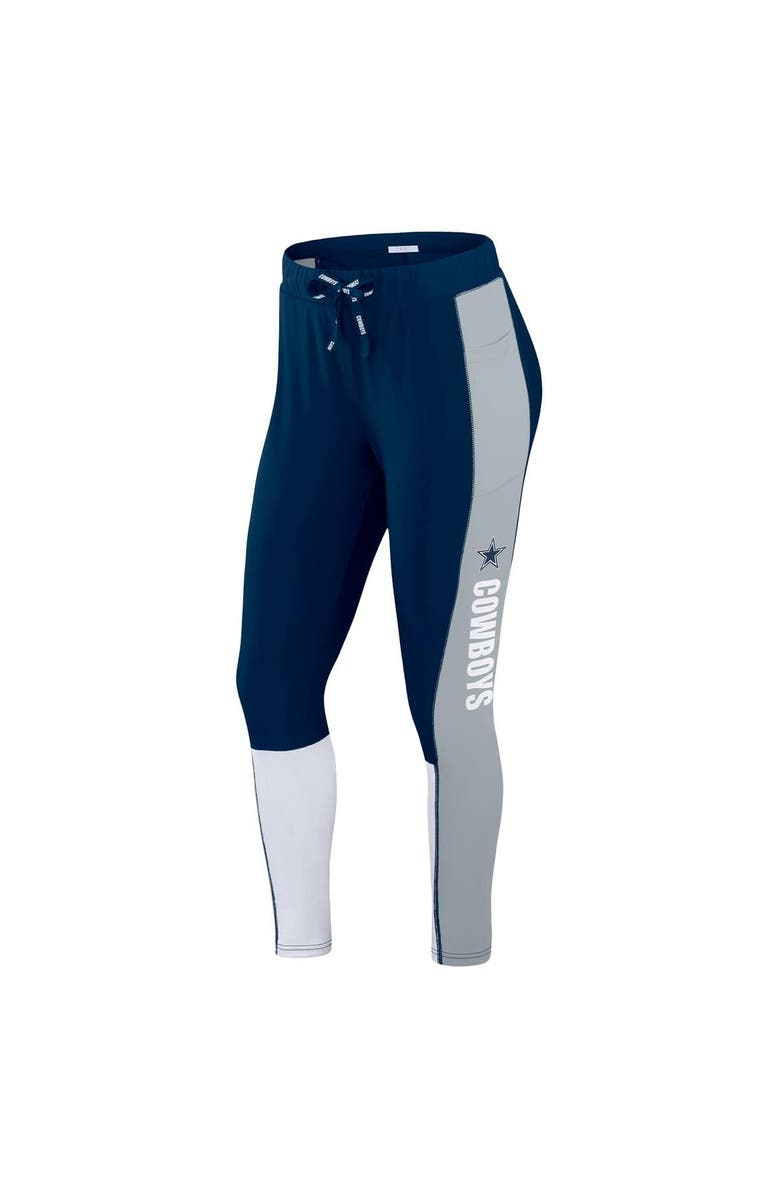 WEAR by Erin Andrews Women's WEAR by Erin Andrews Navy Dallas Cowboys Color-Block Leggings, Alternate, color, Navy