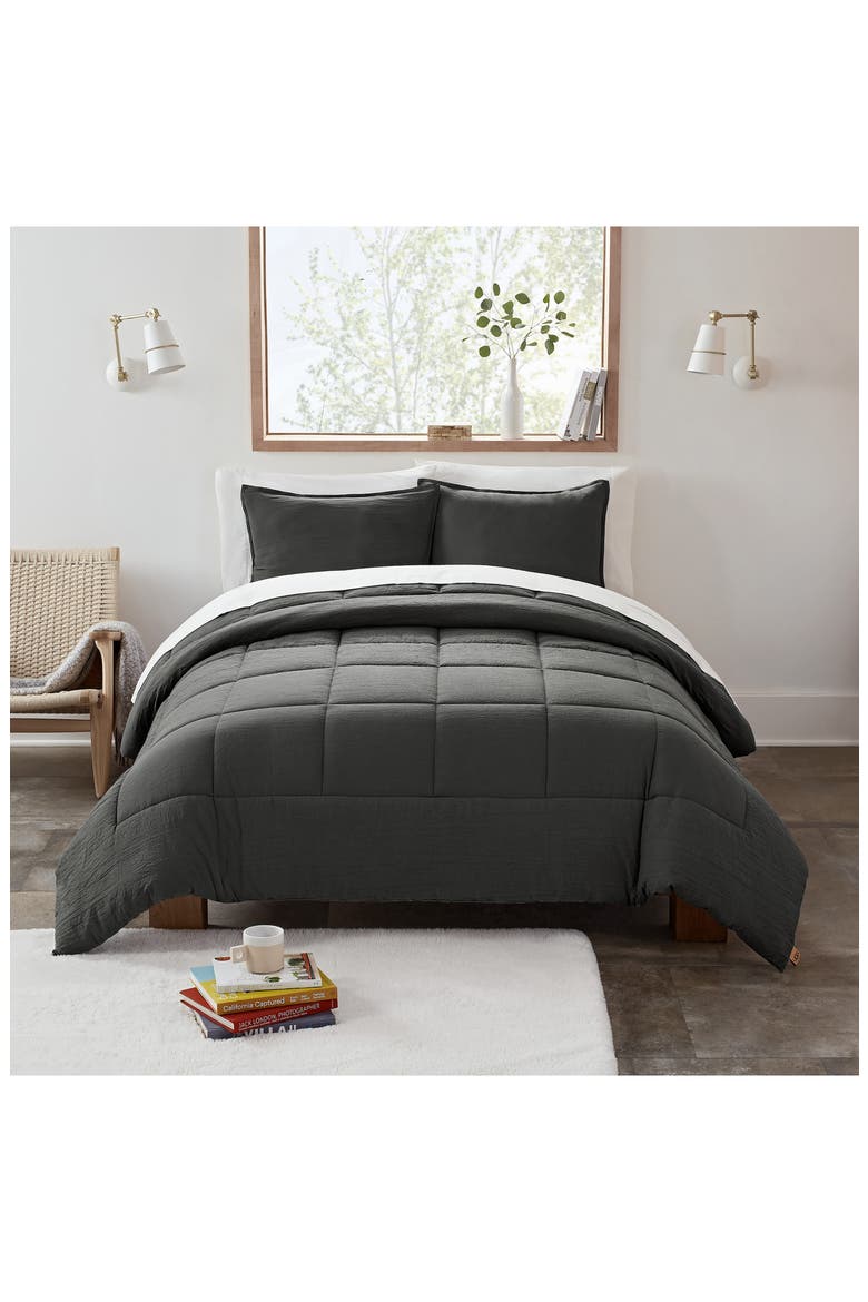 Devon Comforter & Sham Set, Alternate, color, CHARCOAL