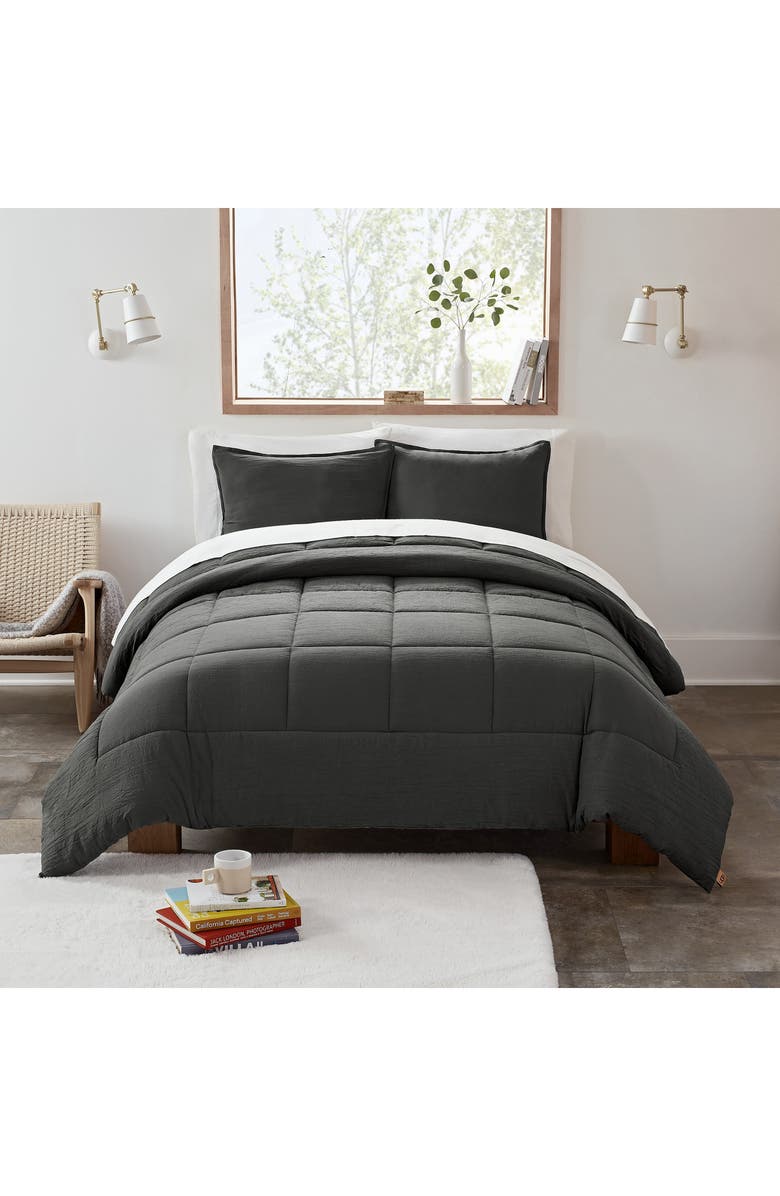 UGG<sup>®</sup> Devon Comforter & Sham Set, Alternate, color, Charcoal