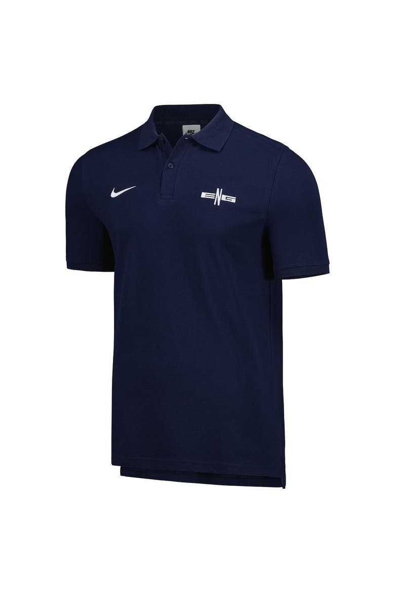 Men's Nike Blue England National Team Pique Polo, Alternate, color, Blue