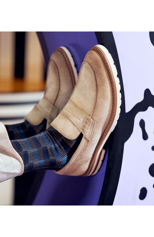Stacy Adams Hopkins Penny Loafer In Sand Suede
