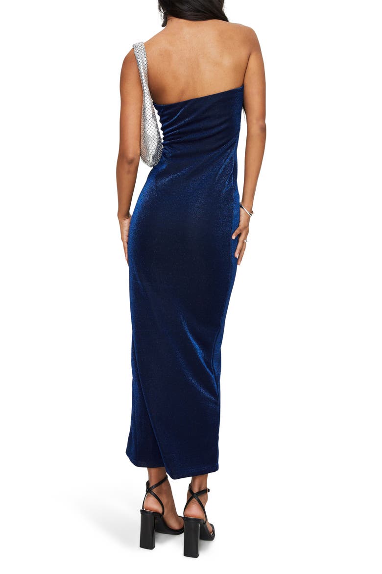 Samper Strapless Maxi Dress, Alternate, color, NAVY