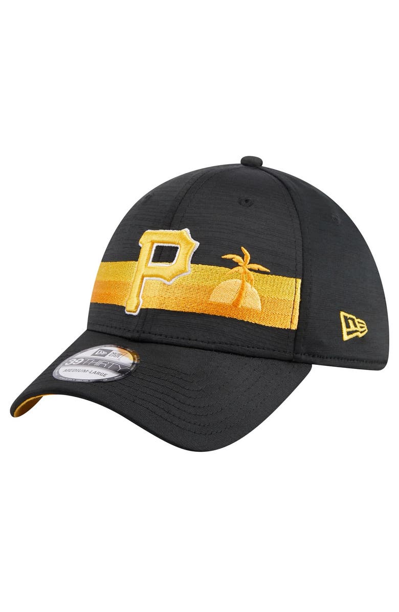 New Era Men's New Era Black Pittsburgh Pirates Spring Training Digi 39THIRTY Flex Hat, Main, color,