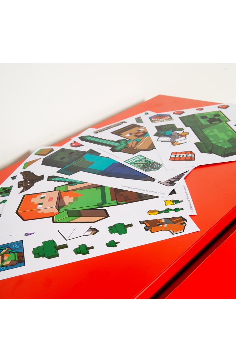 MINECRAFT Wall Clings 50+ Vinyl Stickers, Decals For Room Decor, Alternate, color, Multicolored