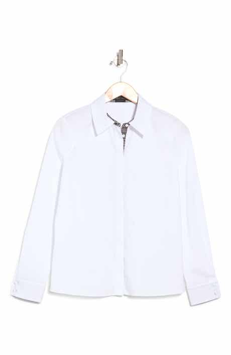 Willa Contrast Placket Button-Up Shirt