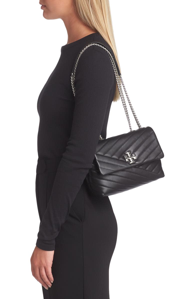 Tory Burch Small Kira Chevron Leather Shoulder Bag, Alternate, color,