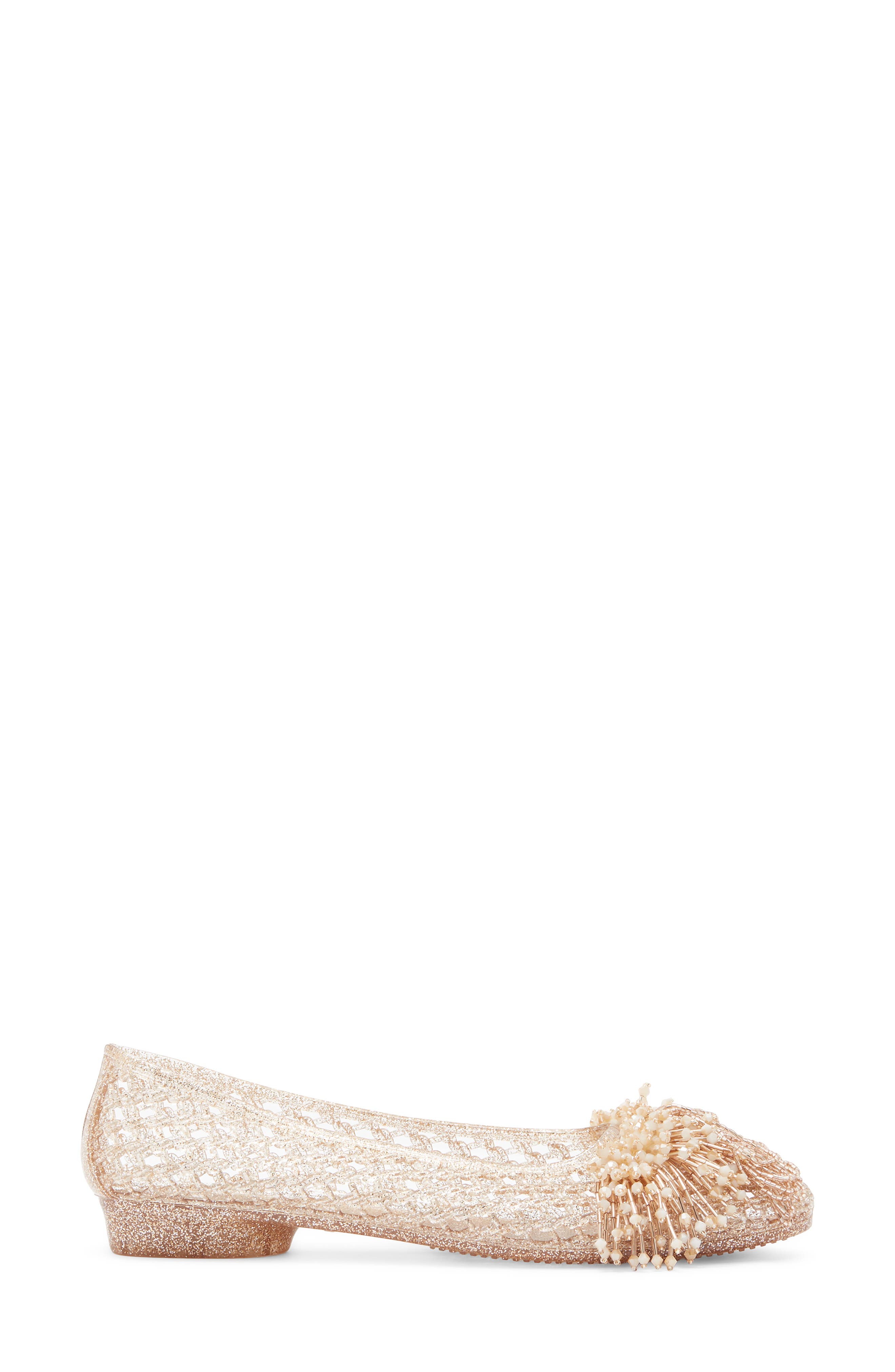 Whimzy Jelly Flat, Alternate, color, ROSEGOLD GLITTER COMBO