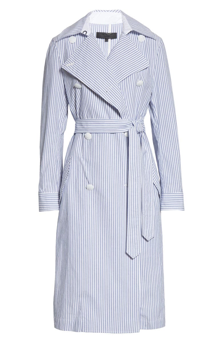 rag & bone Adriene Stripe Trench Coat, Alternate, color,