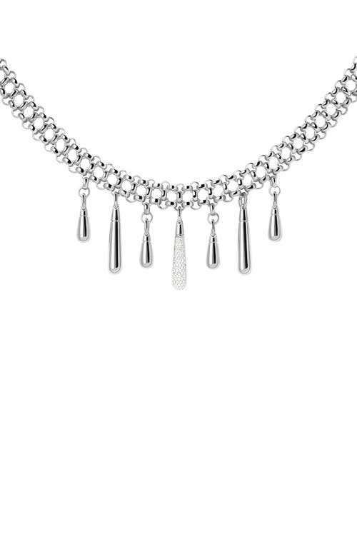 Pdpaola Jelly Choker Necklace In Silver