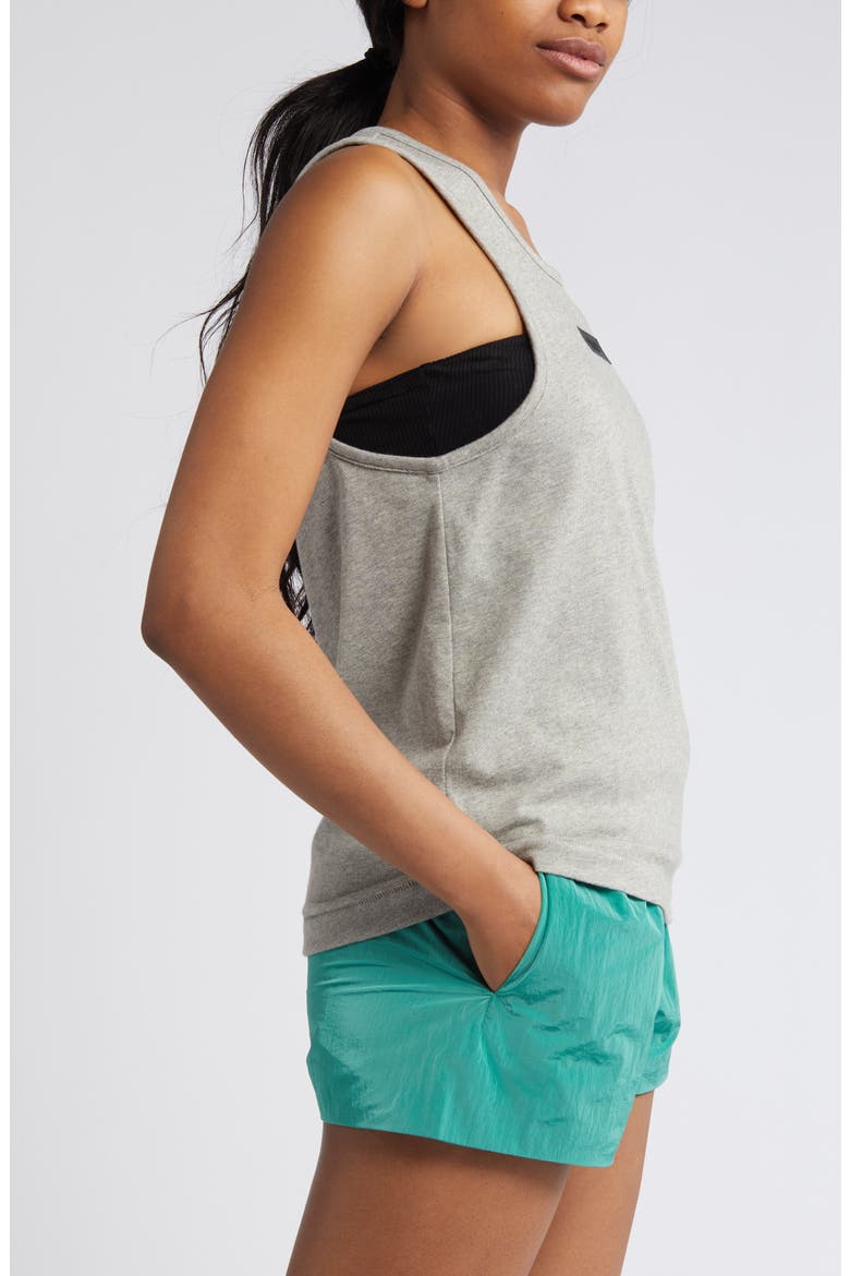 Logo Cotton Blend Tank, Alternate, color, DARK HEATHER OATMEAL