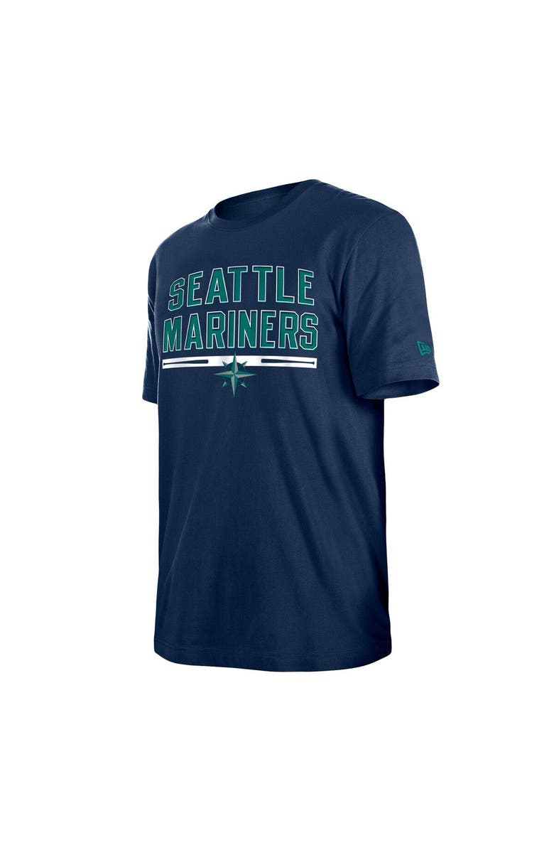 New Era Men's New Era Navy Seattle Mariners Batting Practice T-Shirt, Alternate, color,