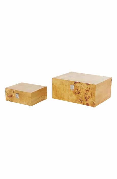 SONOMA SAGE HOME Wood Set of 2 Decorative Boxes