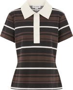 ALIGNE Maiden Stripe Organic Cotton Polo