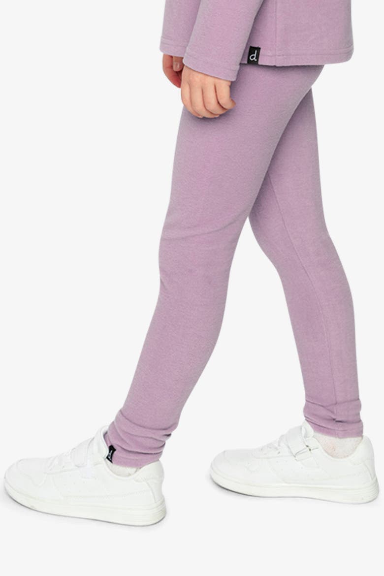 Rib Vertical Texture Elastic Waist Leggings, Alternate, color, Purple