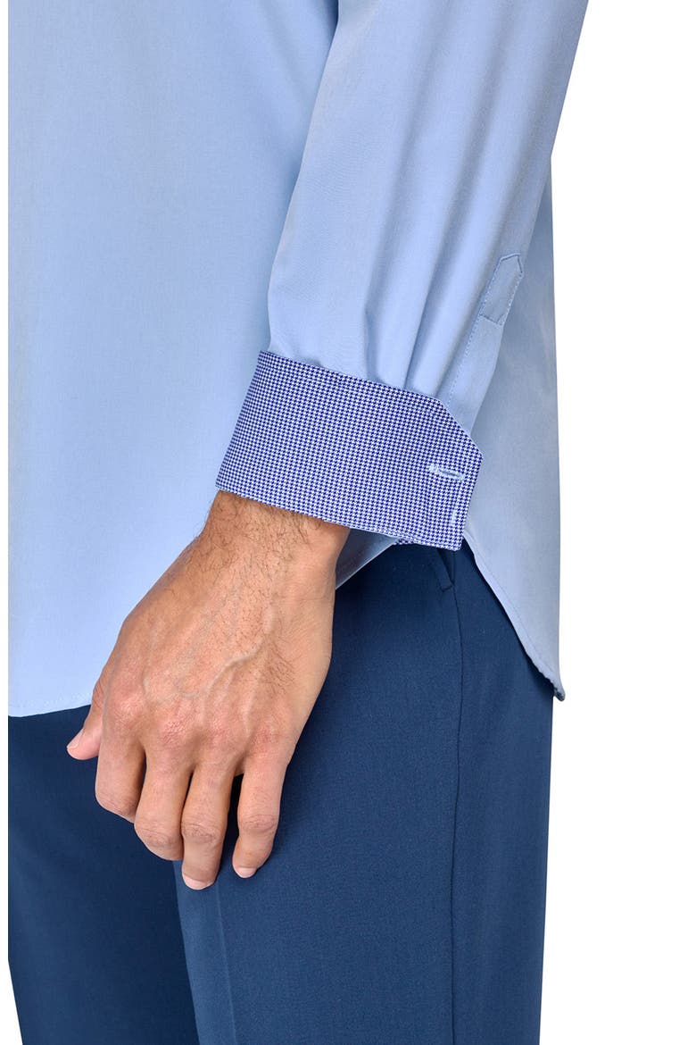Slim Fit Performance Dress Shirt, Alternate, color, ICE BLUE